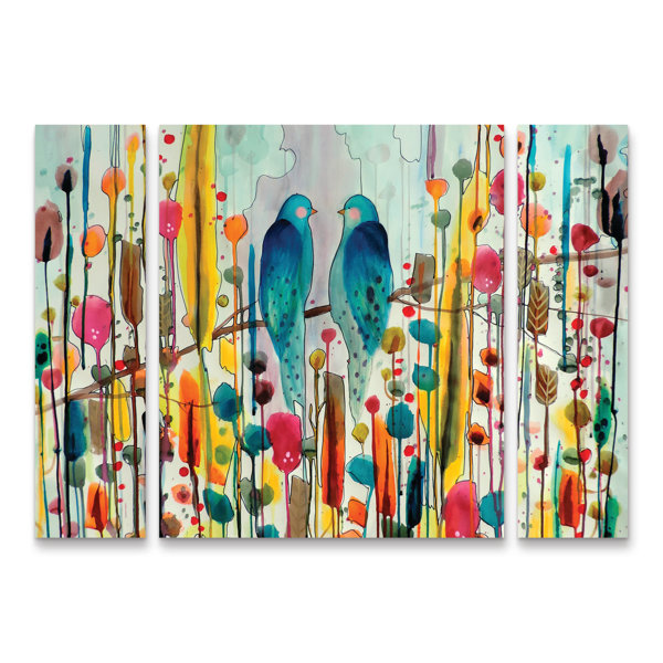 Red Barrel Studio® We by 3 Piece Wrapped Canvas Graphic Art Set Wayfair